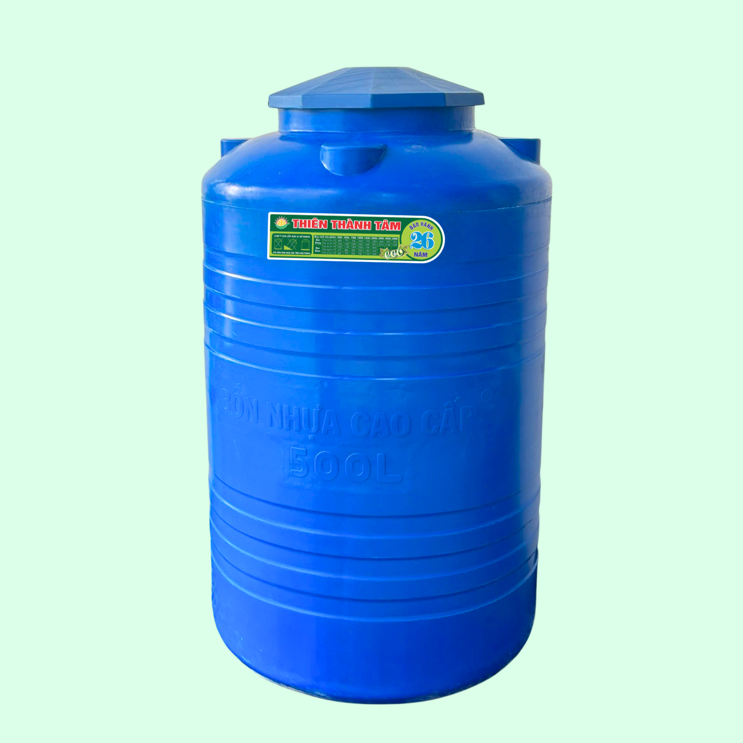 Bồn nhựa 500L đứng 789 x 1240mm